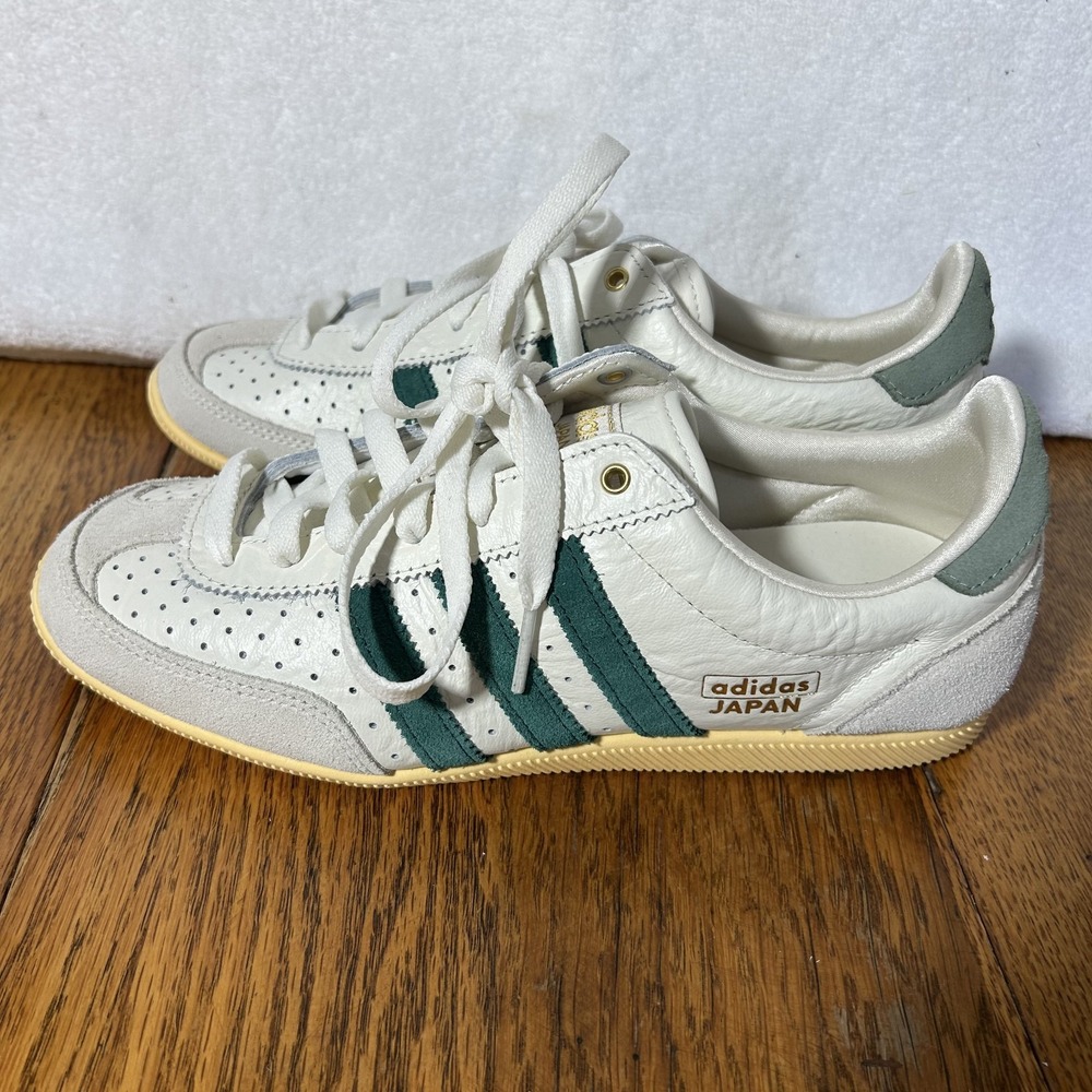 Adidas Womens Size 7 Japan Off White Collegiate Green Sneaker Shoes
